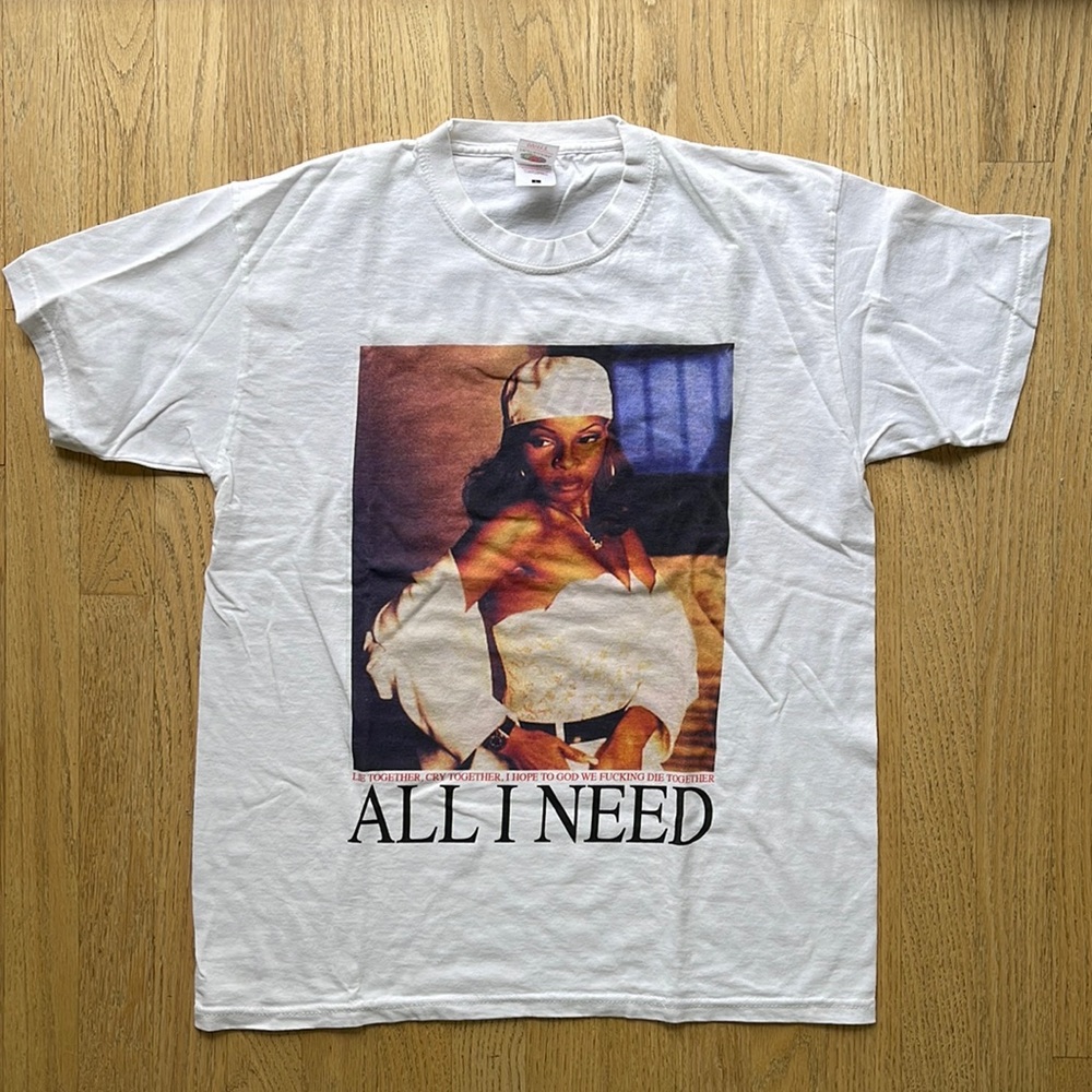 ♻️DONATED DEC. 2023♻️ Vintage Aaliyah All I Need t-shirt size L